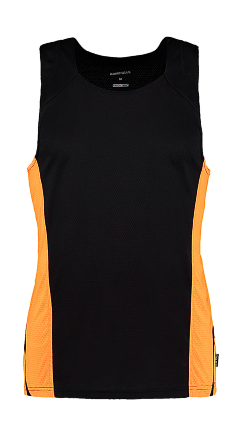 031.11 / Regular Fit Cooltex® Vest  / Black/Fluorescent Orange