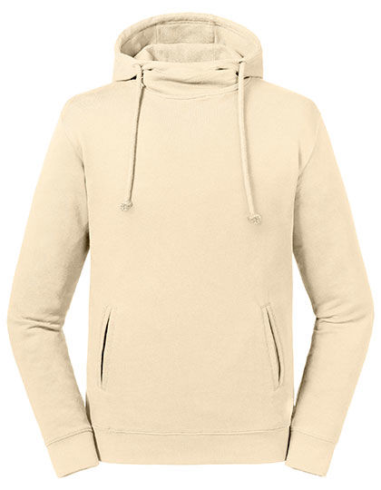 Z209M / Pure Organic High Collar Hooded Sweat / Natural