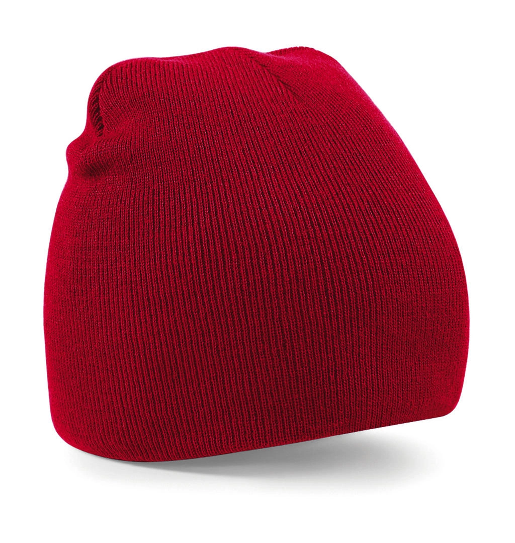 Original Pull-On Beanie zum Besticken und Bedrucken in der Farbe Classic Red mit Ihren Logo, Schriftzug oder Motiv.