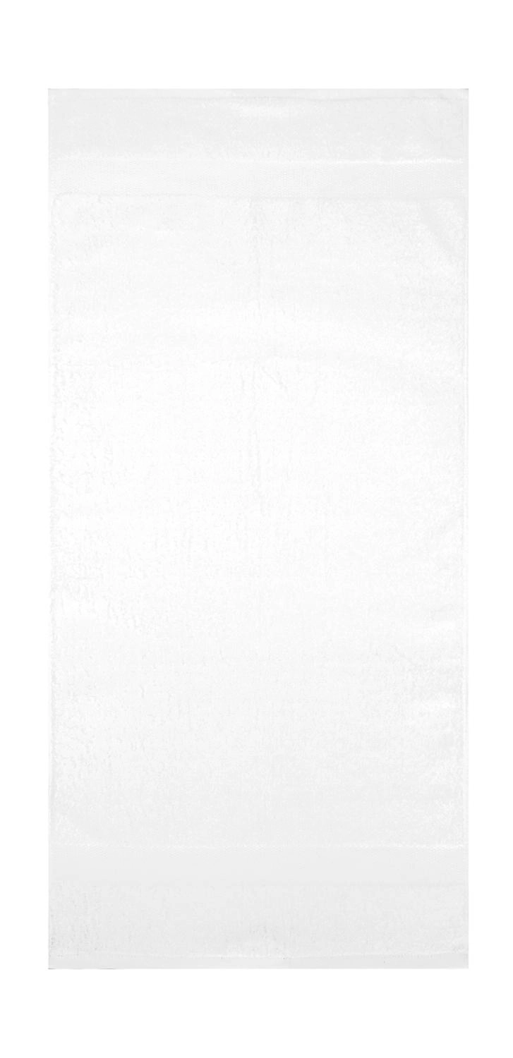 Tiber Bath Towel 70x140 cm zum Besticken und Bedrucken in der Farbe Snowwhite mit Ihren Logo, Schriftzug oder Motiv.