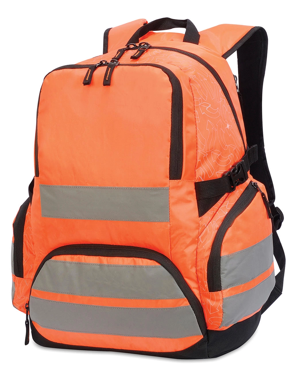 London Hi-Vis Backpack  zum Besticken und Bedrucken in der Farbe Hi-Vis Orange mit Ihren Logo, Schriftzug oder Motiv.