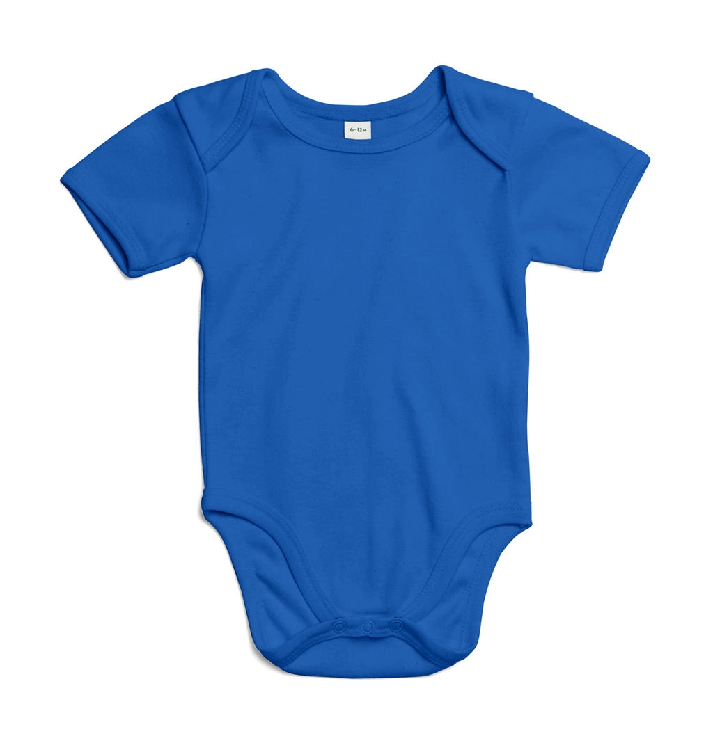 Baby Bodysuit zum Besticken und Bedrucken in der Farbe Cobalt Blue Organic mit Ihren Logo, Schriftzug oder Motiv.