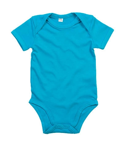 Baby Bodysuit zum Besticken und Bedrucken in der Farbe Surf Blue Organic mit Ihren Logo, Schriftzug oder Motiv.