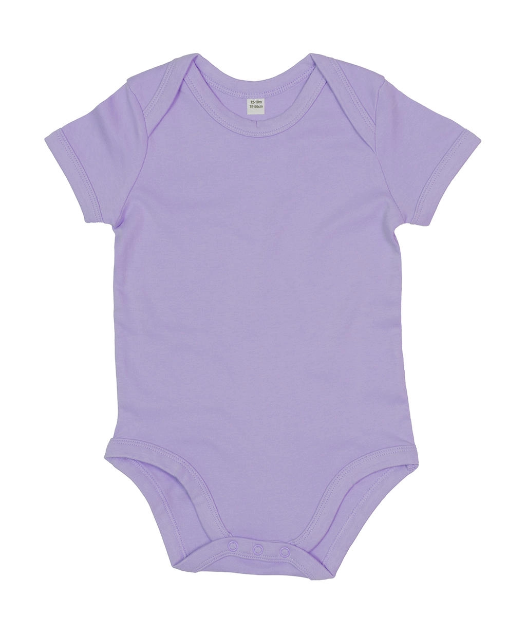 Baby Bodysuit zum Besticken und Bedrucken in der Farbe Lavender Organic mit Ihren Logo, Schriftzug oder Motiv.