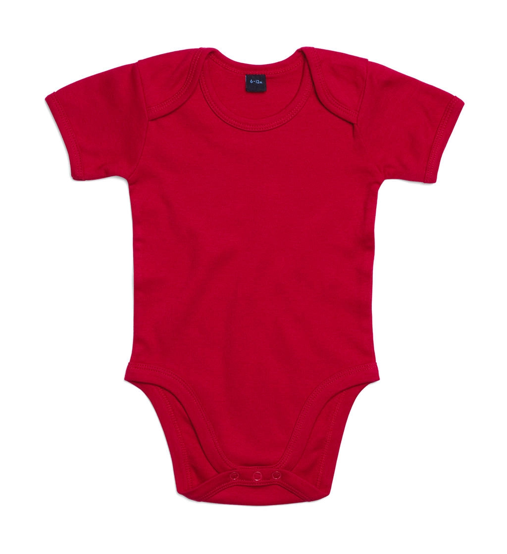 Baby Bodysuit zum Besticken und Bedrucken in der Farbe Red mit Ihren Logo, Schriftzug oder Motiv.
