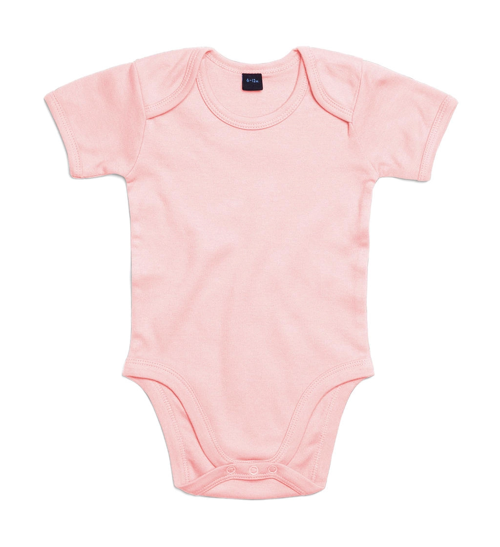 Baby Bodysuit zum Besticken und Bedrucken in der Farbe Powder Pink mit Ihren Logo, Schriftzug oder Motiv.