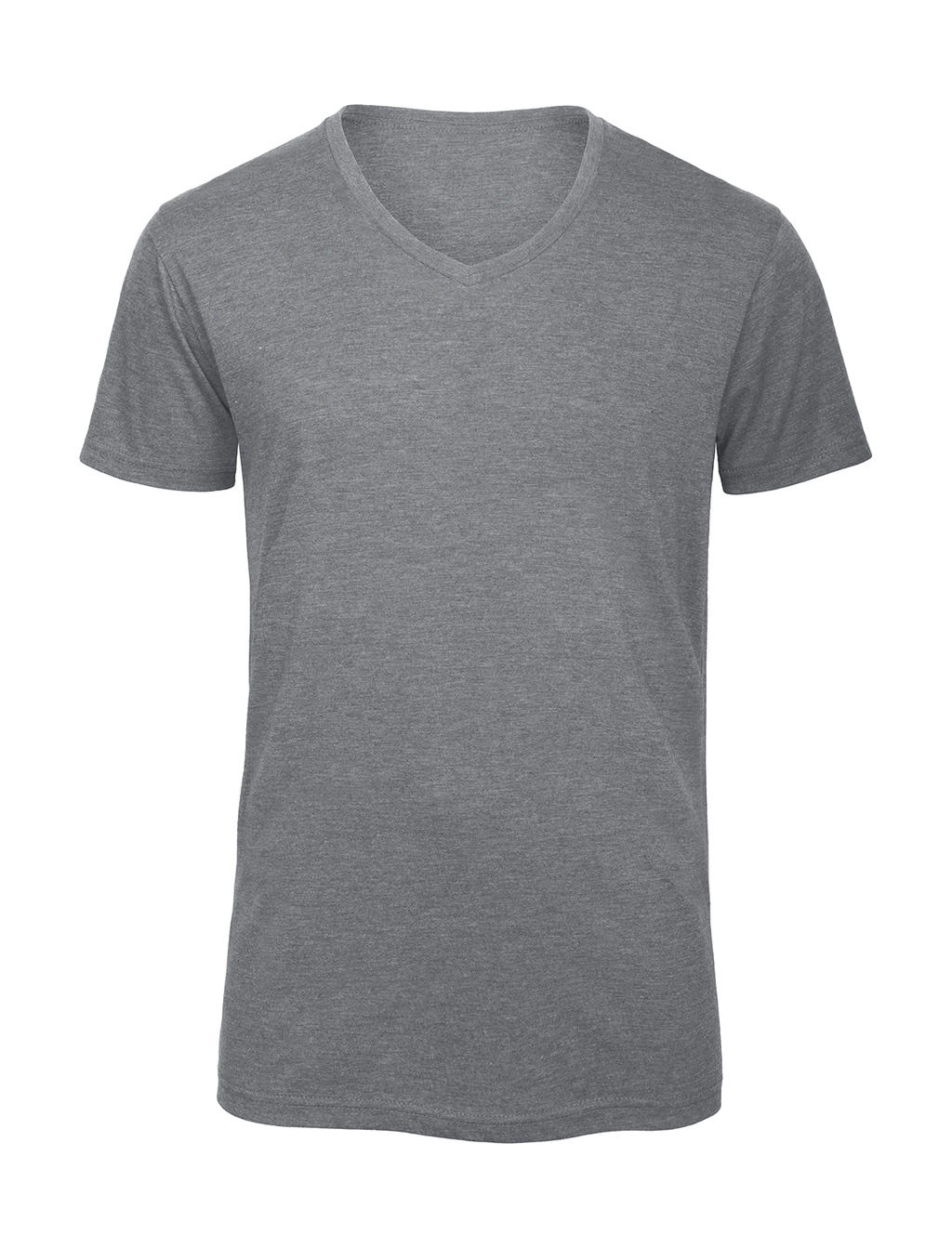 V Triblend/men T-Shirt zum Besticken und Bedrucken in der Farbe Heather Light Grey mit Ihren Logo, Schriftzug oder Motiv.