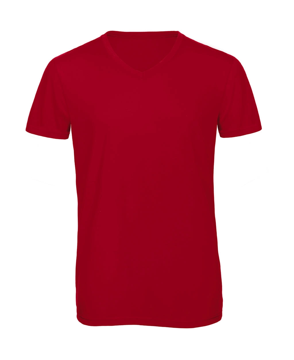 V Triblend/men T-Shirt zum Besticken und Bedrucken in der Farbe Red mit Ihren Logo, Schriftzug oder Motiv.