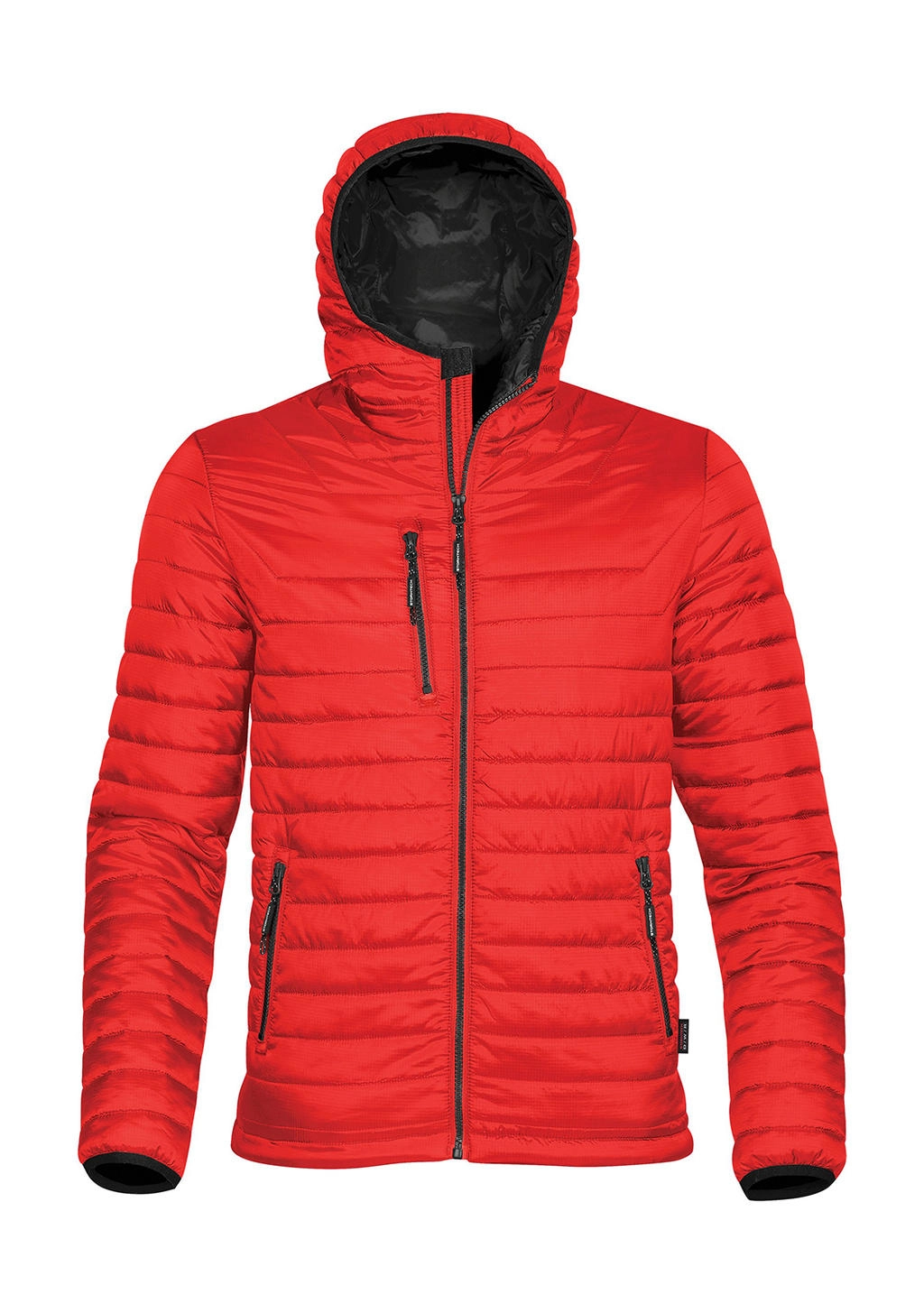Gravity Thermal Jacket zum Besticken und Bedrucken in der Farbe True Red/Black mit Ihren Logo, Schriftzug oder Motiv.