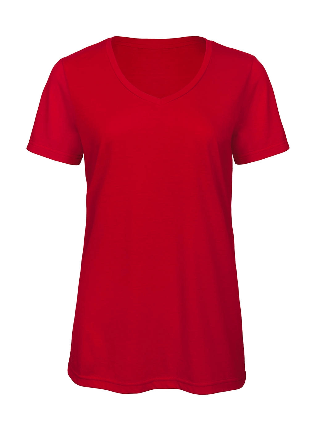 V Triblend/women T-Shirt zum Besticken und Bedrucken in der Farbe Red mit Ihren Logo, Schriftzug oder Motiv.
