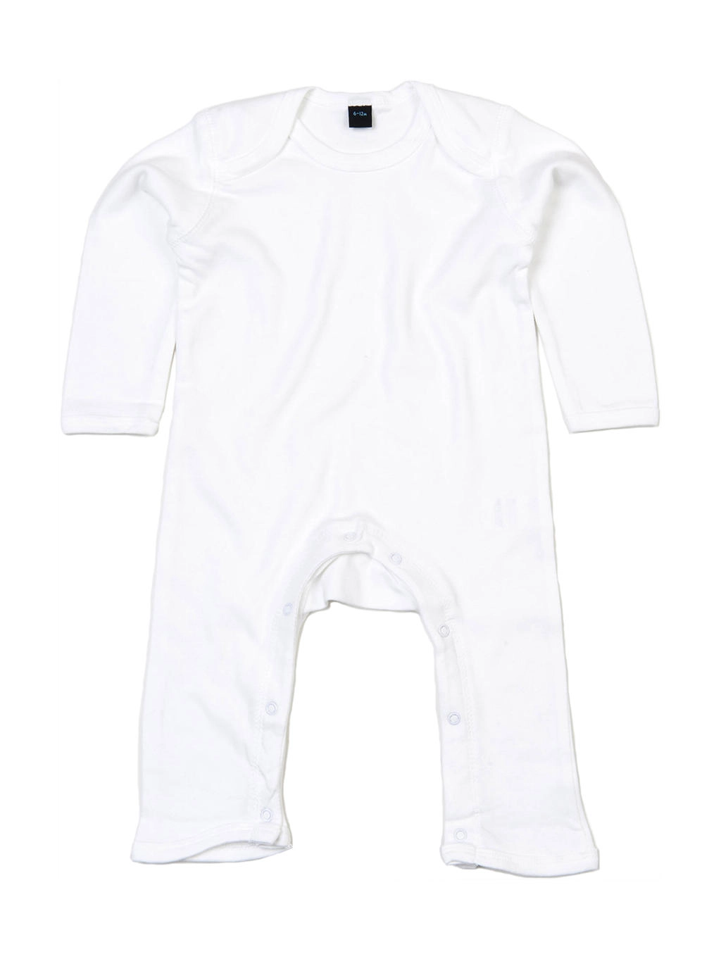 Baby Rompasuit zum Besticken und Bedrucken in der Farbe White mit Ihren Logo, Schriftzug oder Motiv.