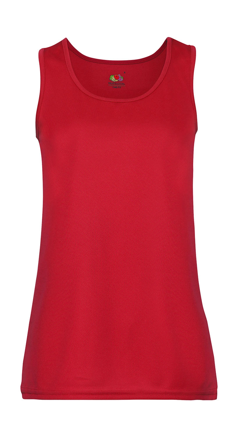 Ladies` Performance Vest zum Besticken und Bedrucken in der Farbe Red mit Ihren Logo, Schriftzug oder Motiv.