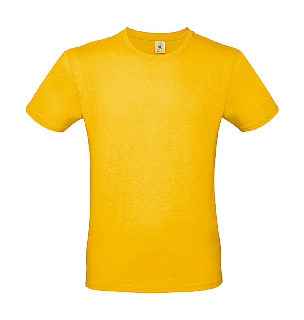 #E150 T-Shirt zum Besticken und Bedrucken in der Farbe Gold mit Ihren Logo, Schriftzug oder Motiv.