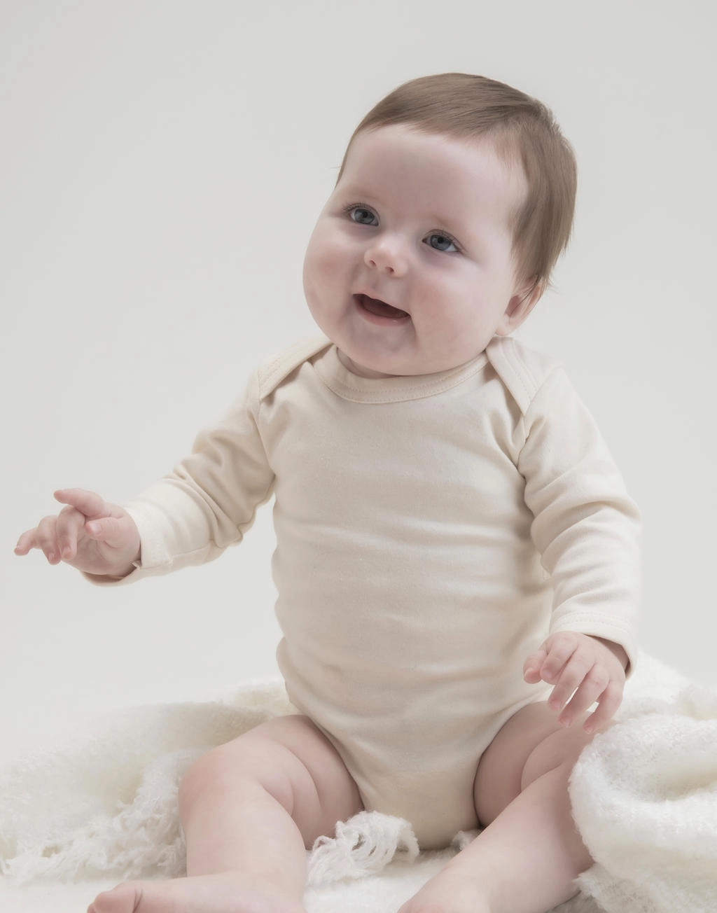 Baby long Sleeve Bodysuit zum Besticken und Bedrucken mit Ihren Logo, Schriftzug oder Motiv.