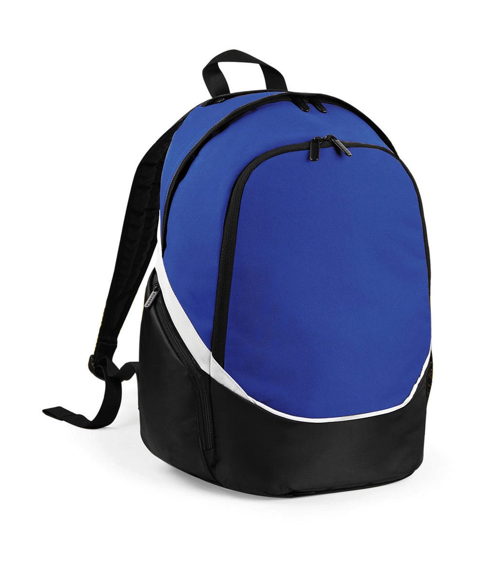 Pro Team Backpack zum Besticken und Bedrucken in der Farbe Bright Royal/Black/White mit Ihren Logo, Schriftzug oder Motiv.
