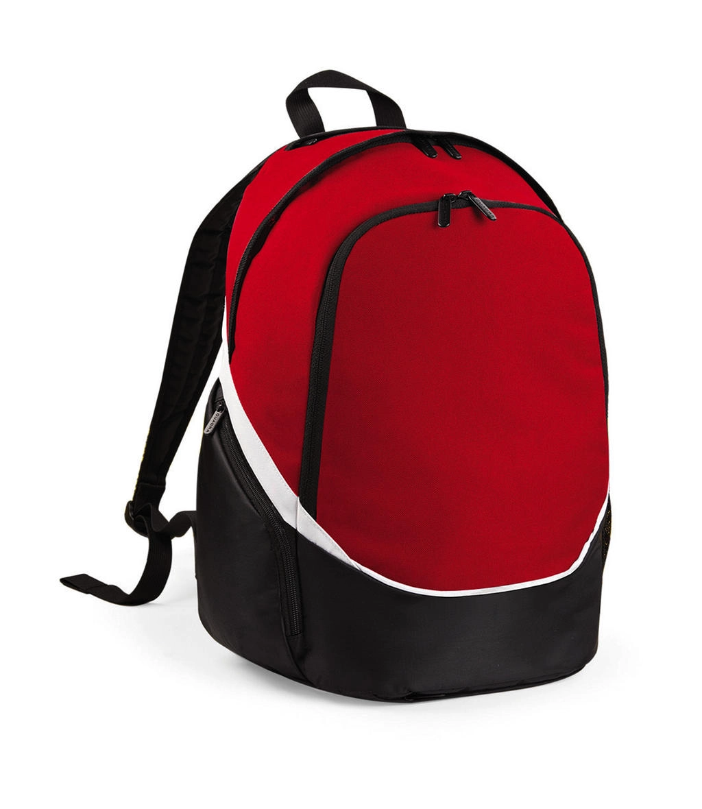 Pro Team Backpack zum Besticken und Bedrucken in der Farbe Classic Red/Black/White mit Ihren Logo, Schriftzug oder Motiv.