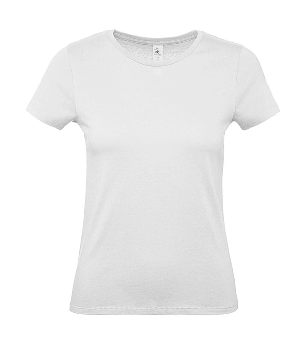 #E150 /women T-Shirt zum Besticken und Bedrucken in der Farbe White mit Ihren Logo, Schriftzug oder Motiv.