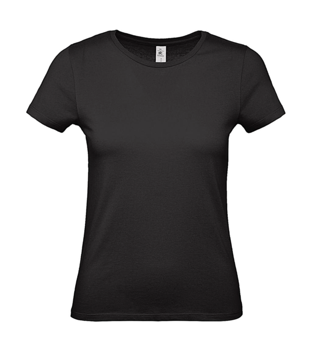 #E150 /women T-Shirt zum Besticken und Bedrucken in der Farbe Black mit Ihren Logo, Schriftzug oder Motiv.