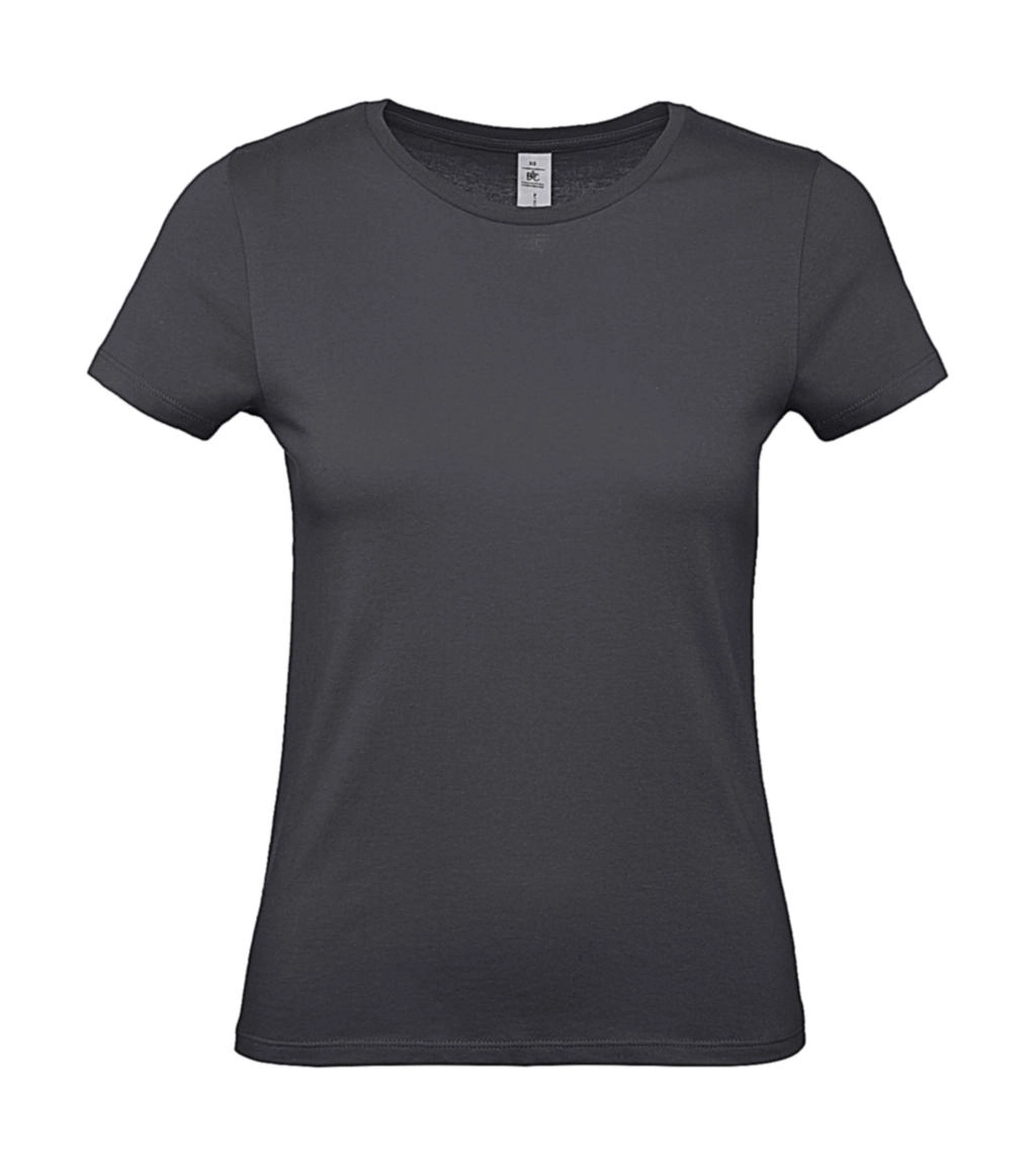 #E150 /women T-Shirt zum Besticken und Bedrucken in der Farbe Dark Grey mit Ihren Logo, Schriftzug oder Motiv.