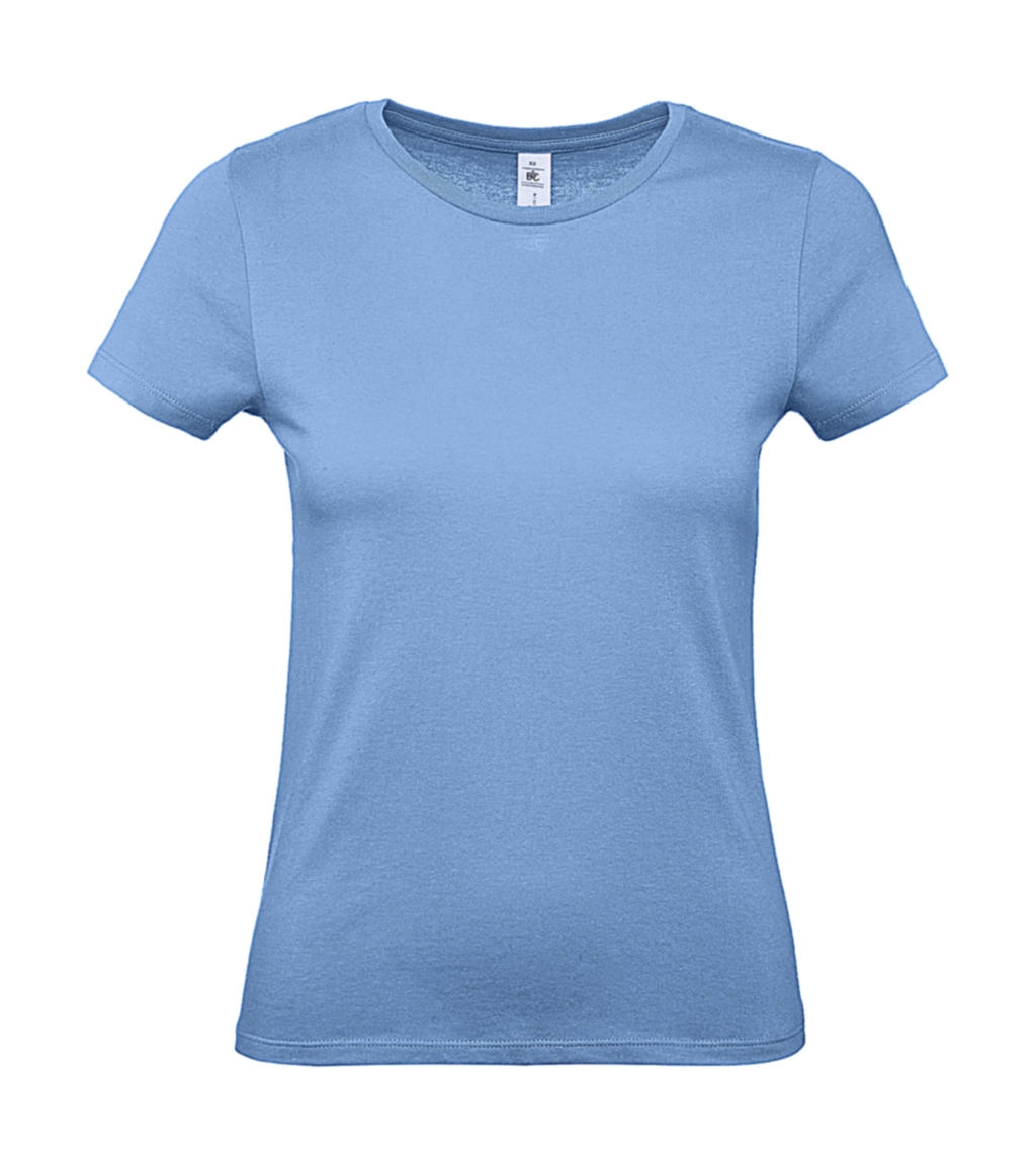 #E150 /women T-Shirt zum Besticken und Bedrucken in der Farbe Sky Blue mit Ihren Logo, Schriftzug oder Motiv.