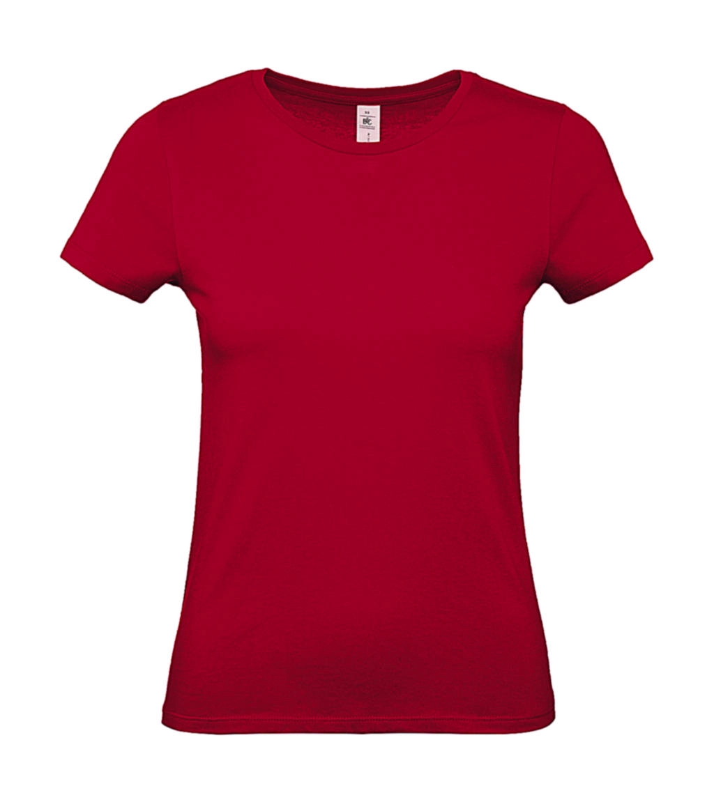 #E150 /women T-Shirt zum Besticken und Bedrucken in der Farbe Deep Red mit Ihren Logo, Schriftzug oder Motiv.