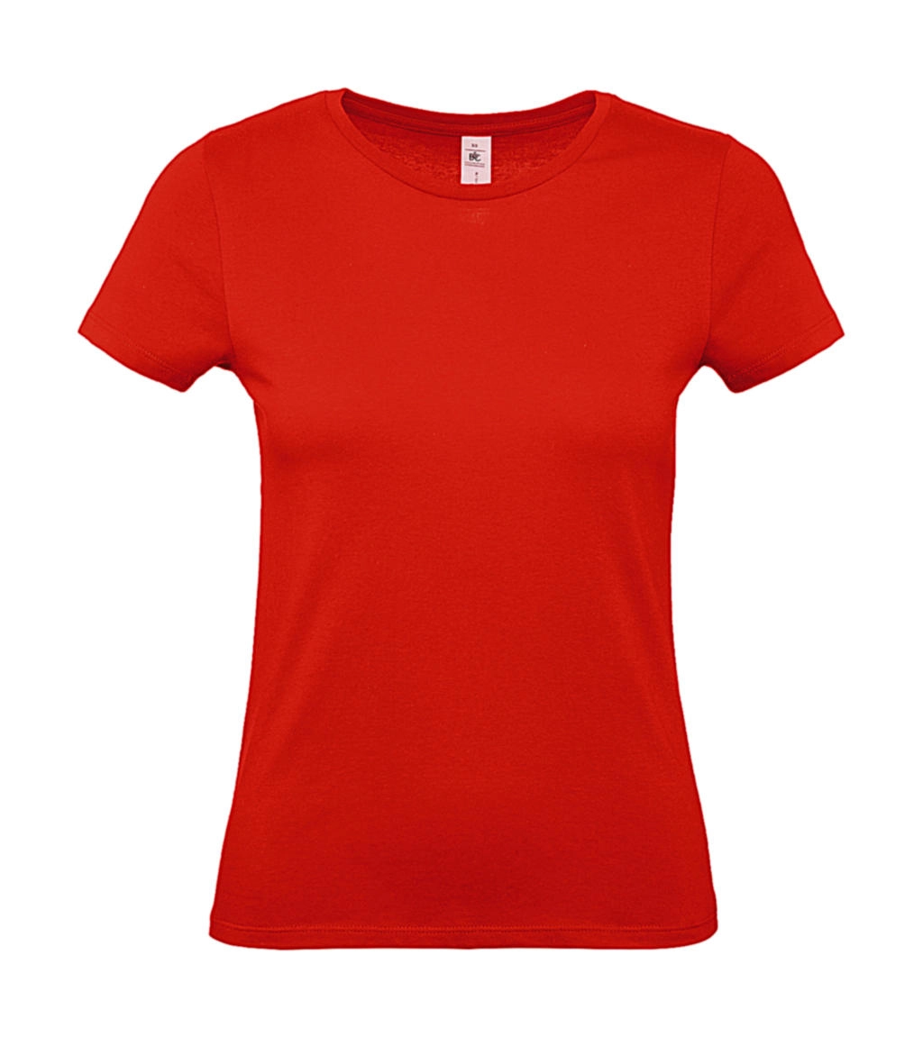 #E150 /women T-Shirt zum Besticken und Bedrucken in der Farbe Fire Red mit Ihren Logo, Schriftzug oder Motiv.
