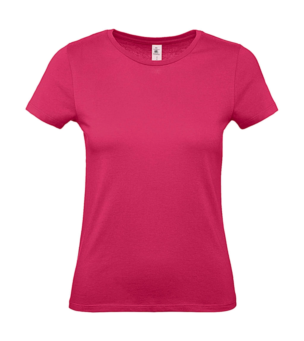 #E150 /women T-Shirt zum Besticken und Bedrucken in der Farbe Fuchsia mit Ihren Logo, Schriftzug oder Motiv.