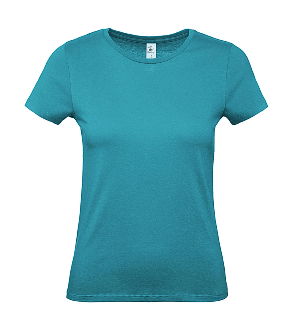 #E150 /women T-Shirt zum Besticken und Bedrucken in der Farbe Real Turquoise mit Ihren Logo, Schriftzug oder Motiv.
