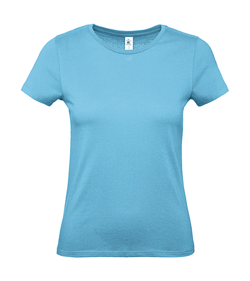 #E150 /women T-Shirt zum Besticken und Bedrucken in der Farbe Turquoise mit Ihren Logo, Schriftzug oder Motiv.
