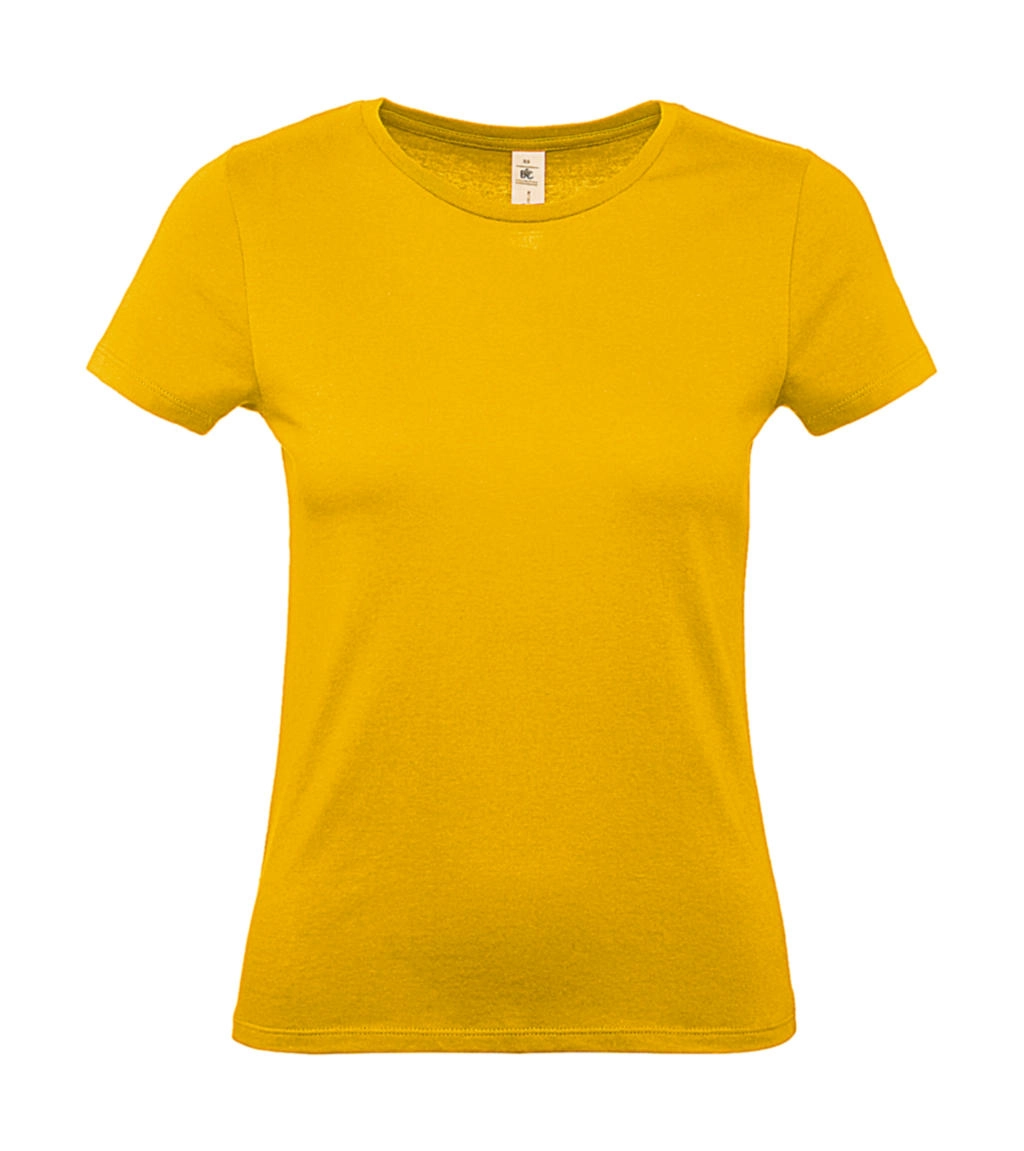 #E150 /women T-Shirt zum Besticken und Bedrucken in der Farbe Gold mit Ihren Logo, Schriftzug oder Motiv.
