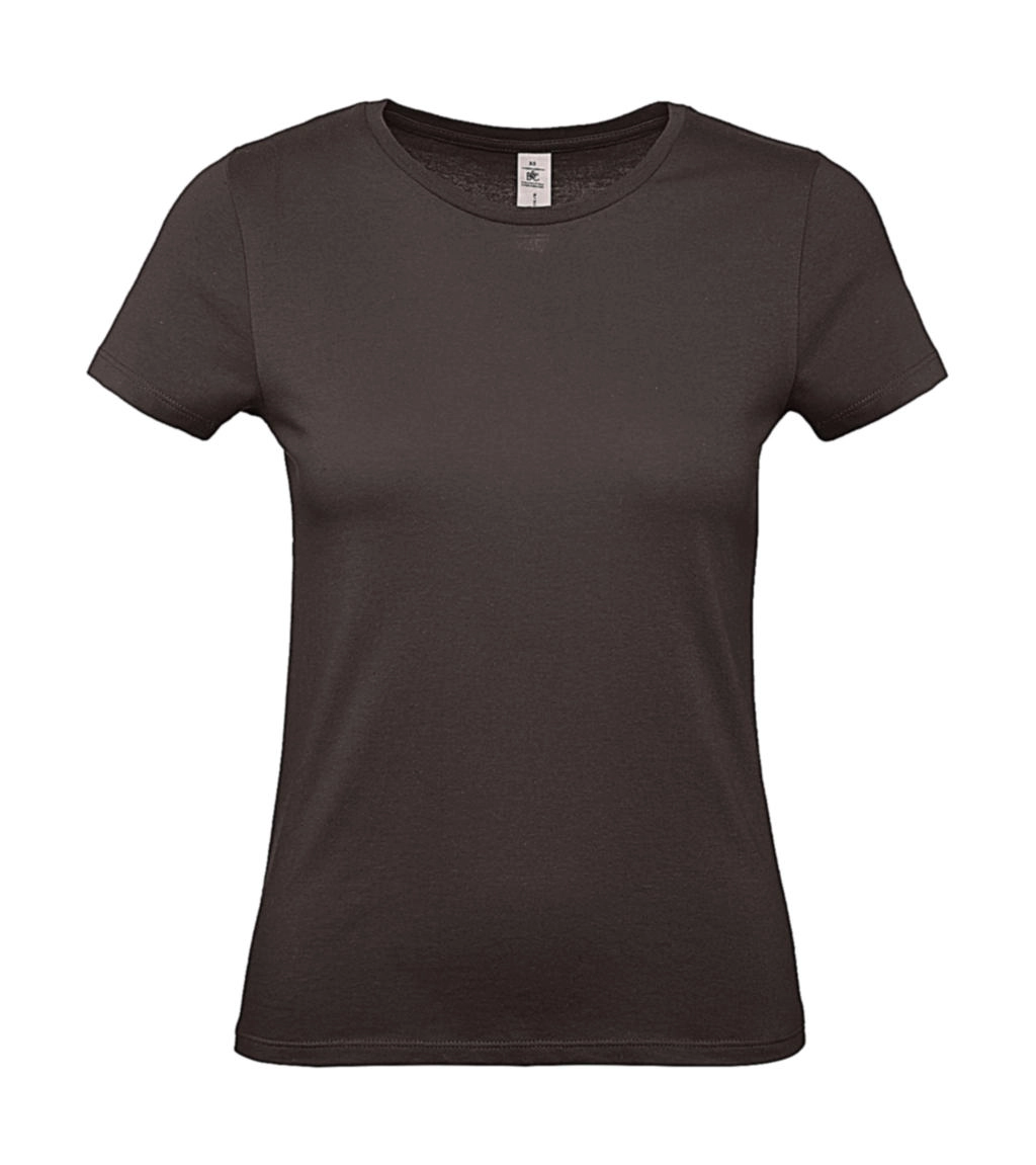 #E150 /women T-Shirt zum Besticken und Bedrucken in der Farbe Bear Brown mit Ihren Logo, Schriftzug oder Motiv.