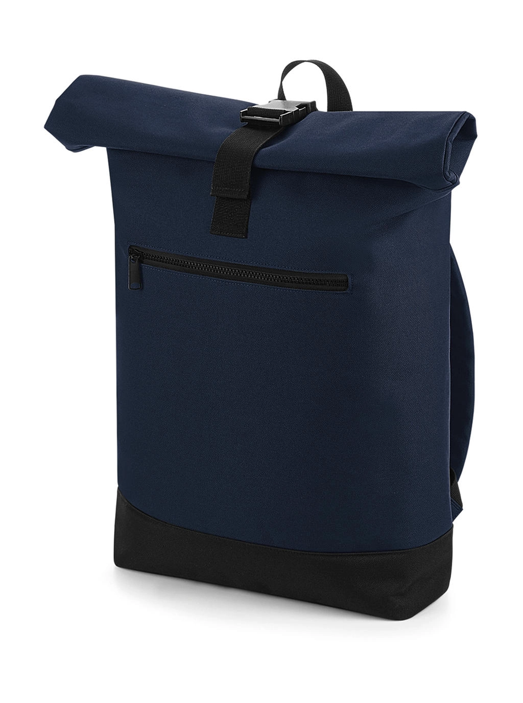 Roll-Top Backpack zum Besticken und Bedrucken in der Farbe French Navy mit Ihren Logo, Schriftzug oder Motiv.