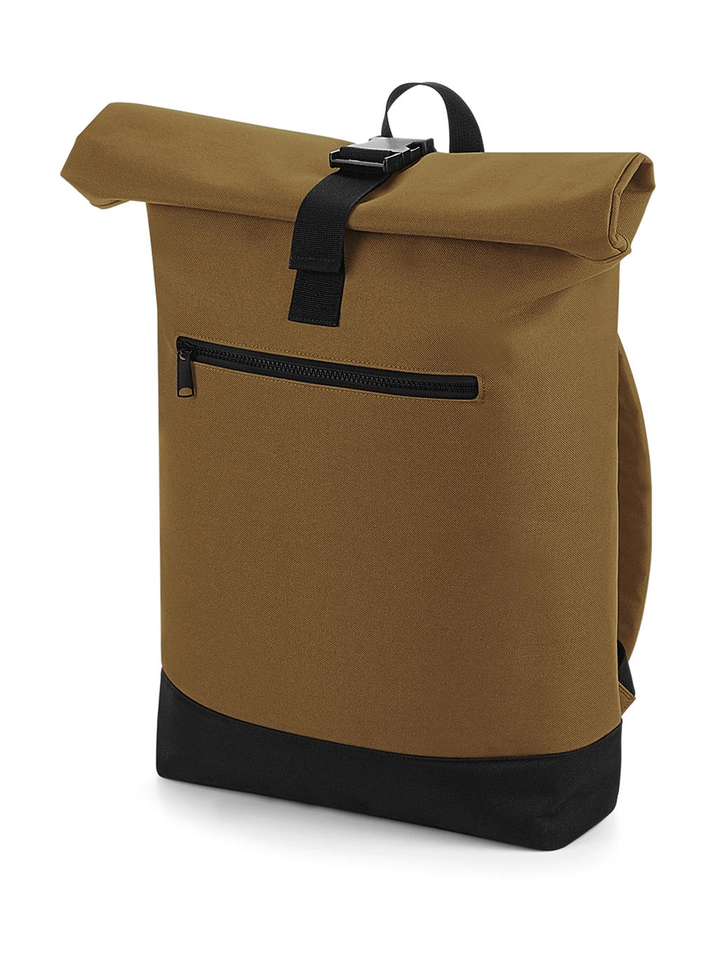 Roll-Top Backpack zum Besticken und Bedrucken in der Farbe Caramel mit Ihren Logo, Schriftzug oder Motiv.