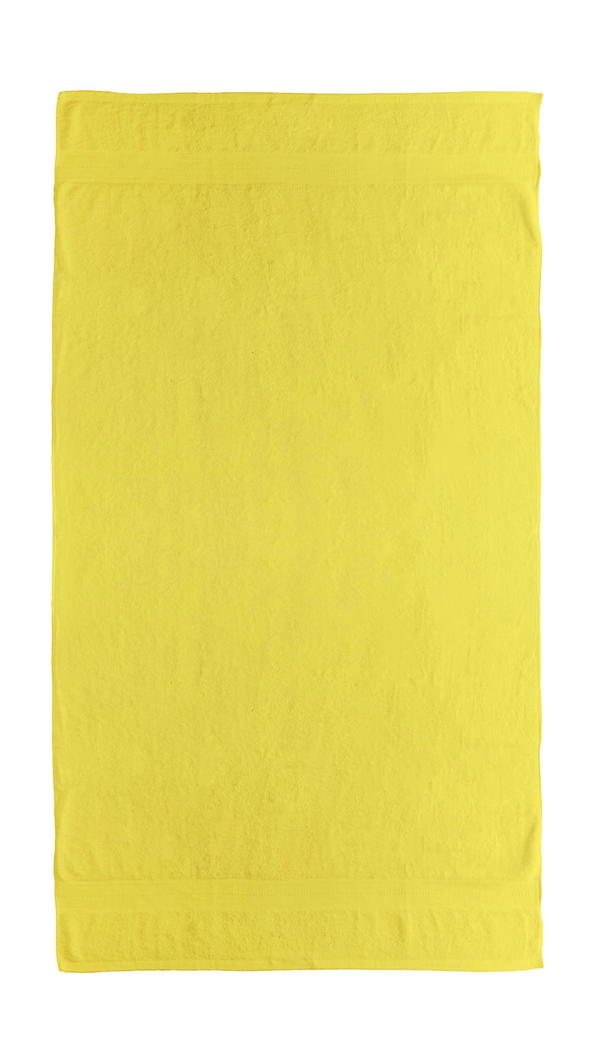Rhine Beach Towel 100x150 oder 180 cm zum Besticken und Bedrucken in der Farbe Bright Yellow mit Ihren Logo, Schriftzug oder Motiv.