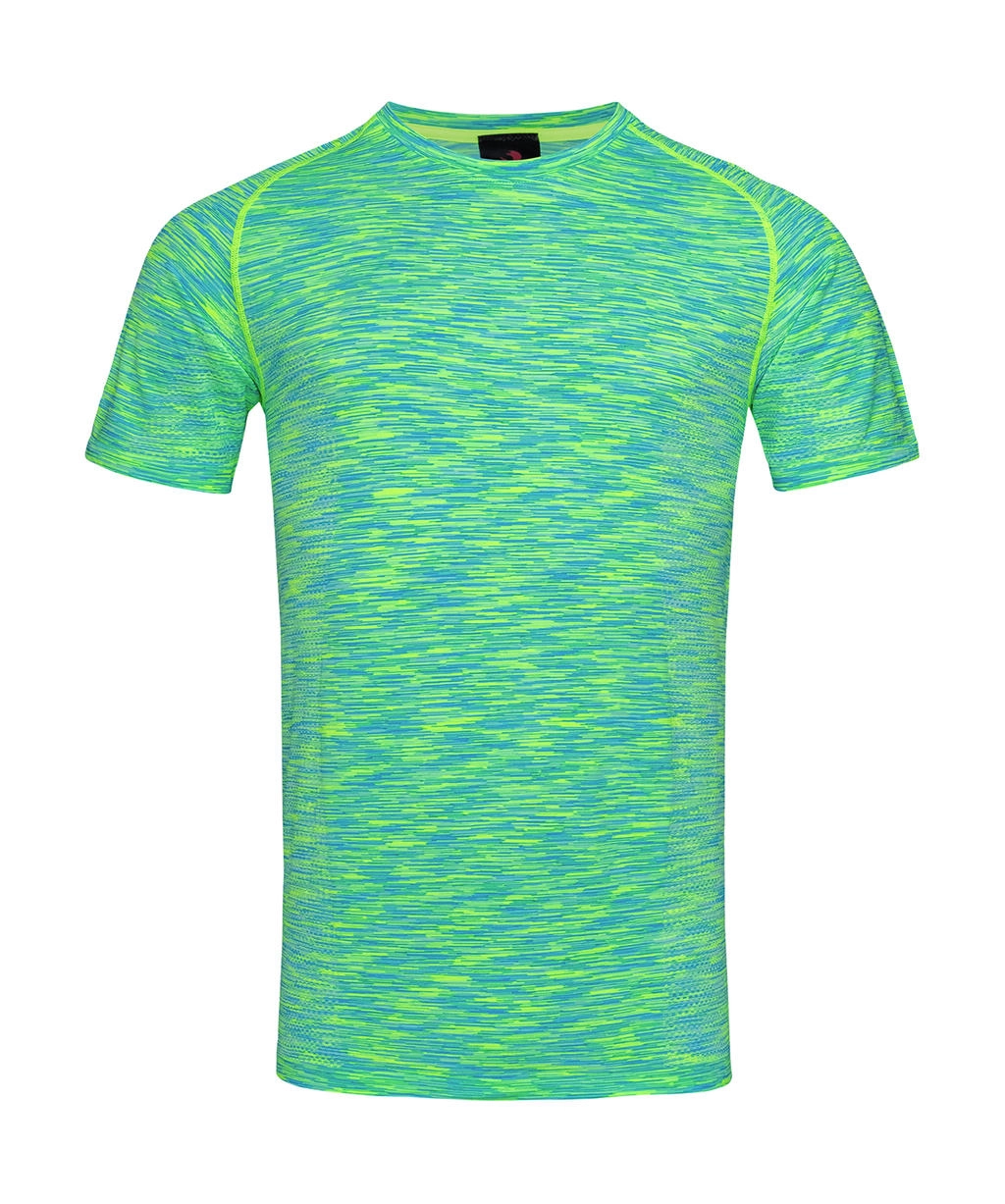 Seamless Raglan T-Shirt zum Besticken und Bedrucken in der Farbe Kiwi Melange mit Ihren Logo, Schriftzug oder Motiv.