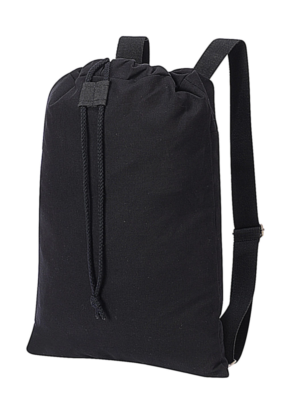 Sheffield Cotton Drawstring Backpack zum Besticken und Bedrucken in der Farbe Black Washed mit Ihren Logo, Schriftzug oder Motiv.