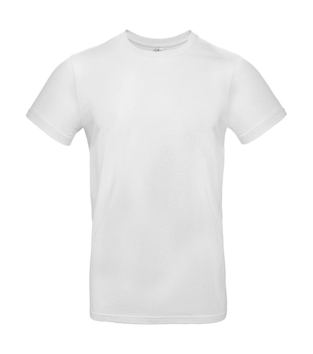 #E190 T-Shirt zum Besticken und Bedrucken in der Farbe White mit Ihren Logo, Schriftzug oder Motiv.