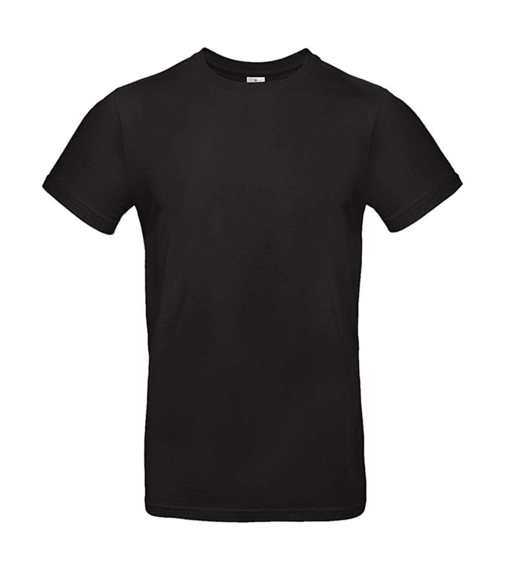 #E190 T-Shirt zum Besticken und Bedrucken in der Farbe Black mit Ihren Logo, Schriftzug oder Motiv.
