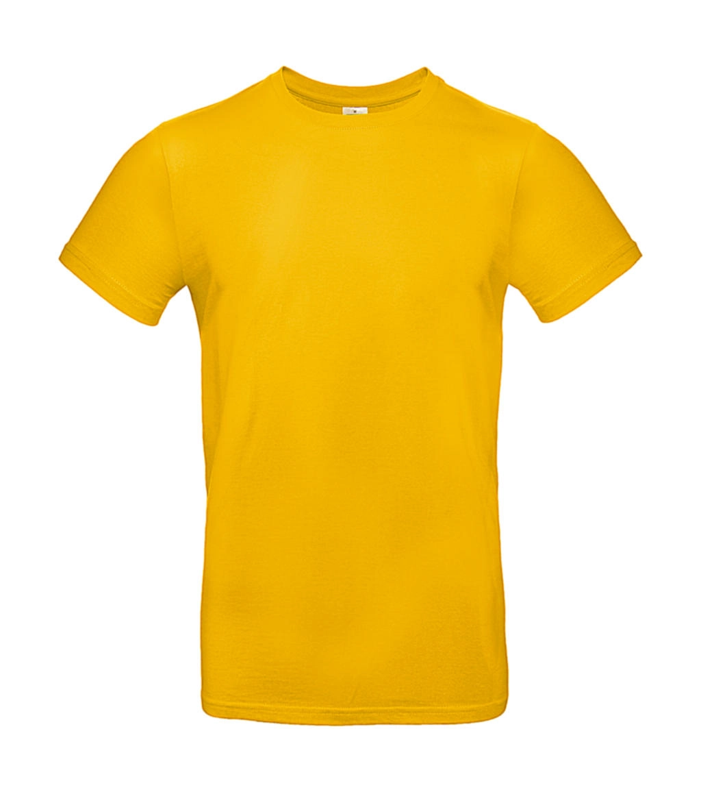 #E190 T-Shirt zum Besticken und Bedrucken in der Farbe Gold mit Ihren Logo, Schriftzug oder Motiv.