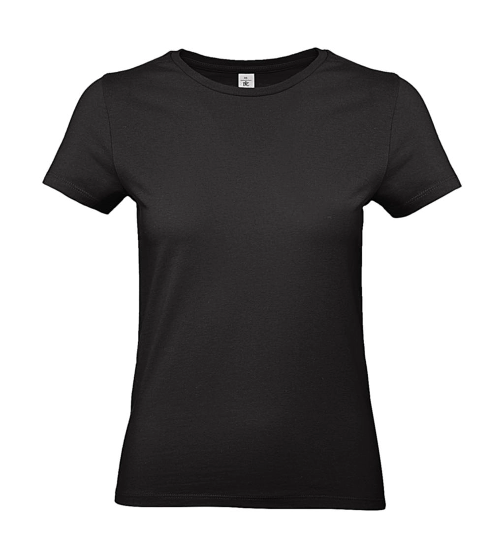 #E190 /women T-Shirt zum Besticken und Bedrucken in der Farbe Black mit Ihren Logo, Schriftzug oder Motiv.