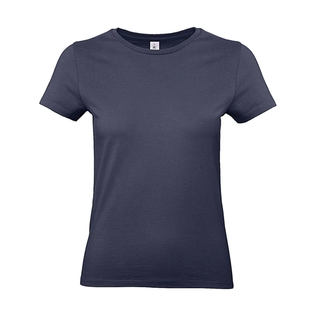 #E190 /women T-Shirt zum Besticken und Bedrucken in der Farbe Navy Blue mit Ihren Logo, Schriftzug oder Motiv.