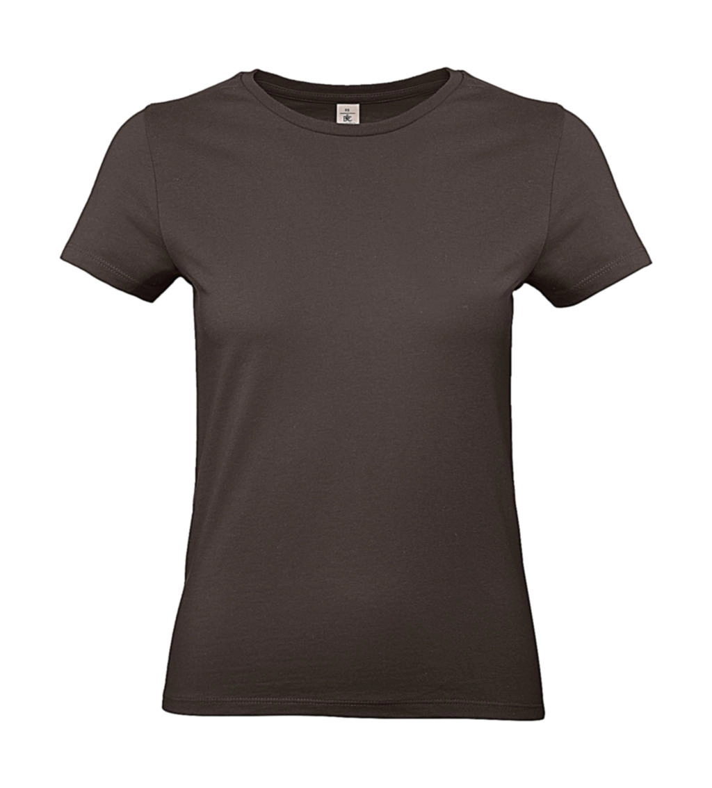 #E190 /women T-Shirt zum Besticken und Bedrucken in der Farbe Brown mit Ihren Logo, Schriftzug oder Motiv.
