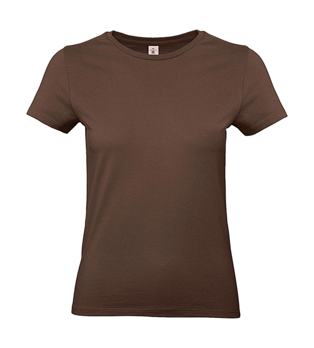#E190 /women T-Shirt zum Besticken und Bedrucken in der Farbe Chocolate mit Ihren Logo, Schriftzug oder Motiv.