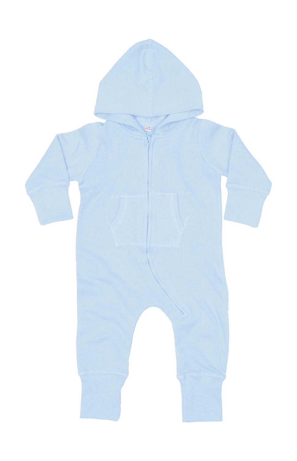 Baby All-in-One zum Besticken und Bedrucken in der Farbe Dusty Blue Organic mit Ihren Logo, Schriftzug oder Motiv.