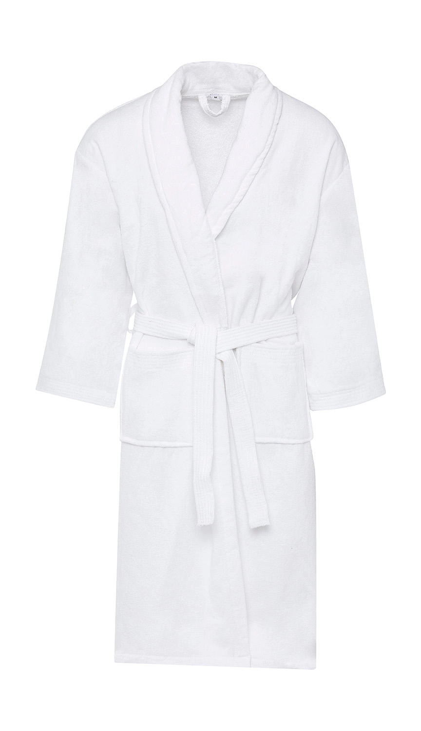 Como Velours Bath Robe zum Besticken und Bedrucken in der Farbe White mit Ihren Logo, Schriftzug oder Motiv.