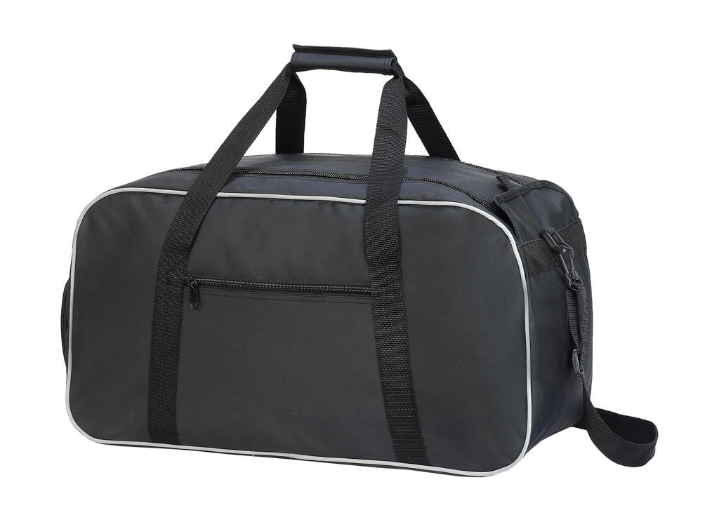 Dundee Workwear/Outdoor Duffel Bag zum Besticken und Bedrucken in der Farbe Black/Black mit Ihren Logo, Schriftzug oder Motiv.