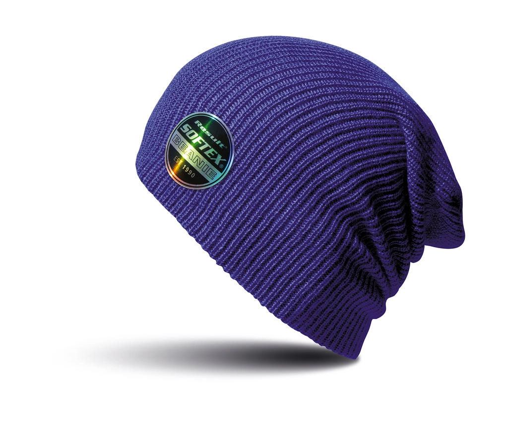 Softex Beanie zum Besticken und Bedrucken in der Farbe Purple mit Ihren Logo, Schriftzug oder Motiv.