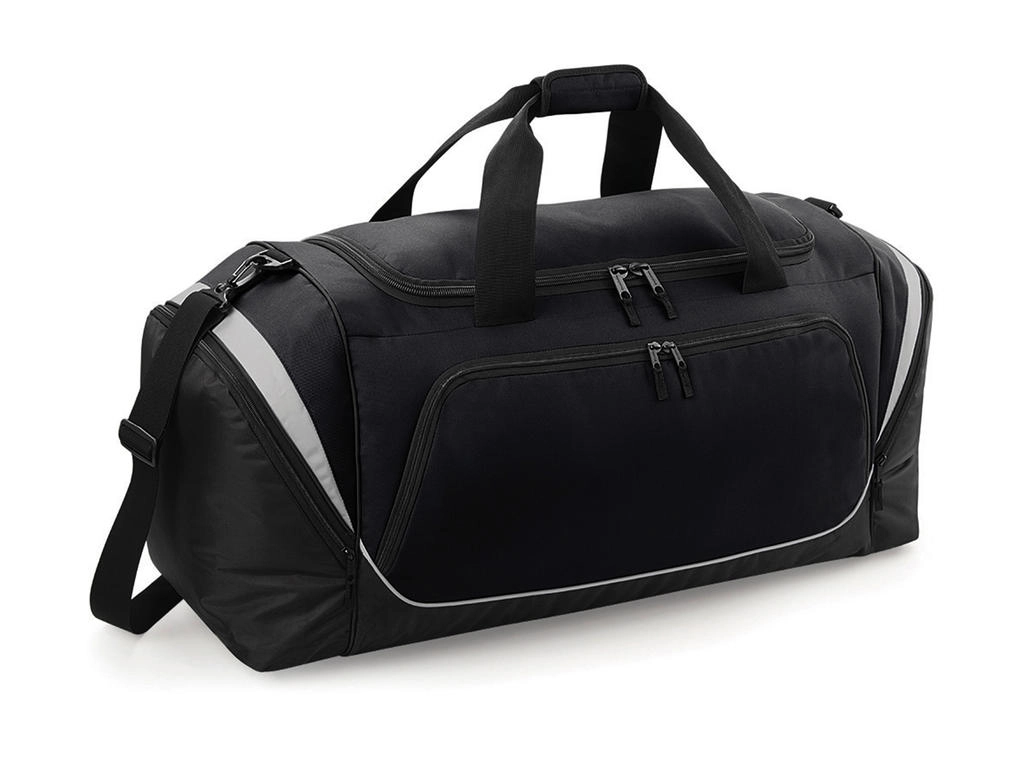 Pro Team Jumbo Kit Bag zum Besticken und Bedrucken in der Farbe Black/Black/Light Grey mit Ihren Logo, Schriftzug oder Motiv.