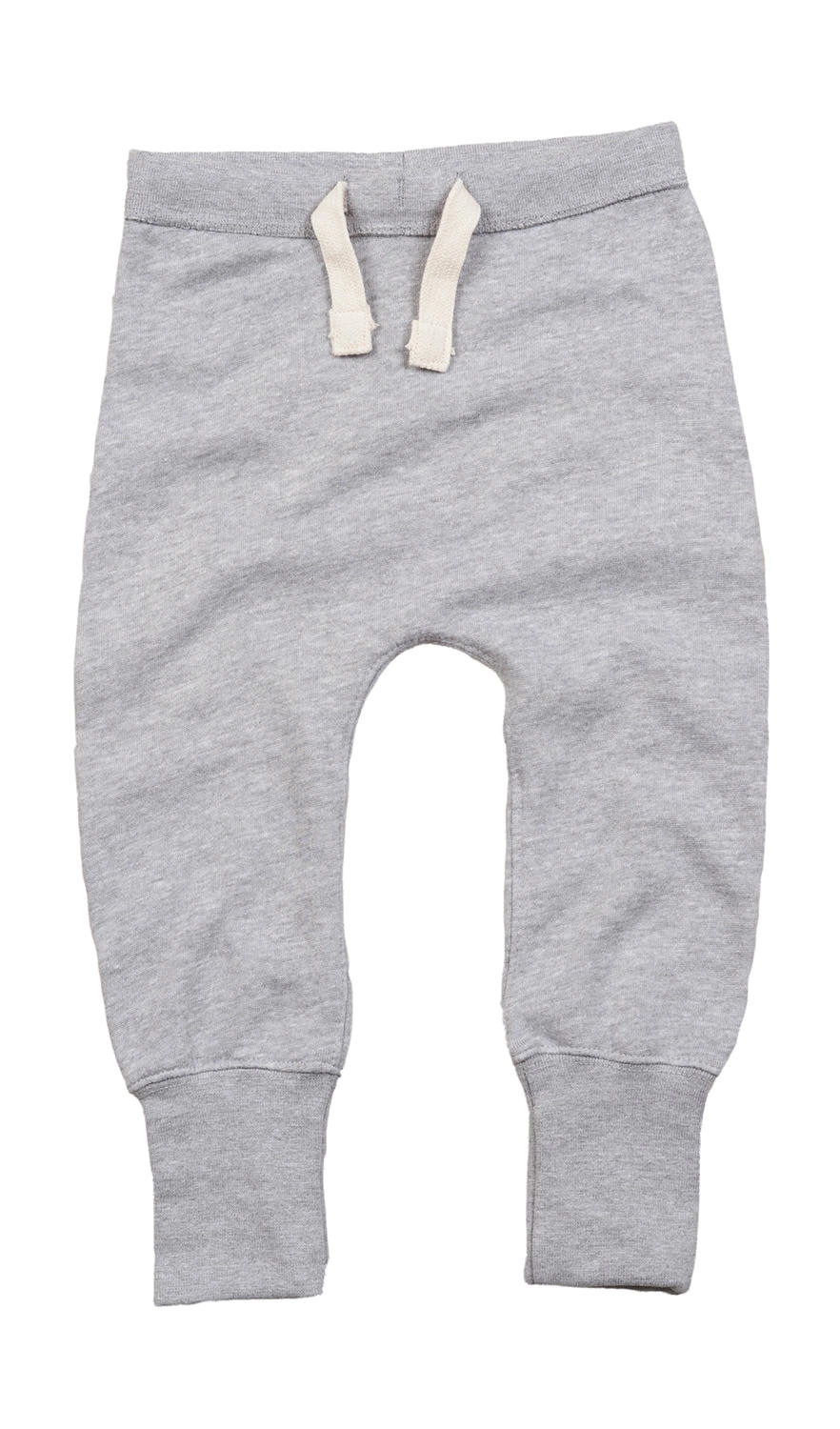 Baby Sweatpants zum Besticken und Bedrucken in der Farbe Heather Grey Melange mit Ihren Logo, Schriftzug oder Motiv.