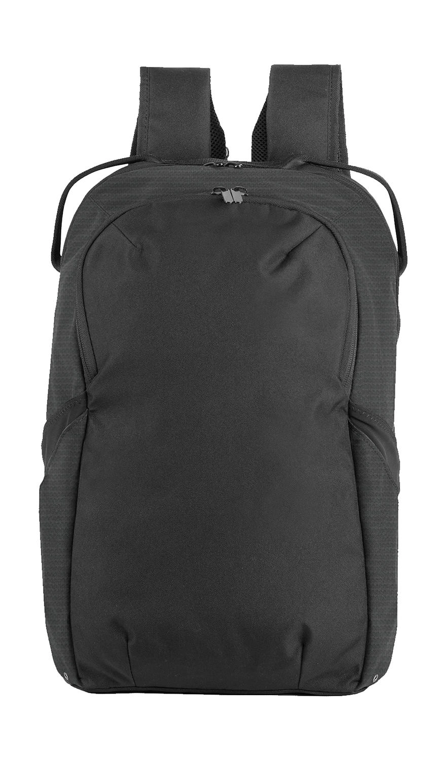 Kyiv Fine Backpack zum Besticken und Bedrucken in der Farbe Black/Black mit Ihren Logo, Schriftzug oder Motiv.